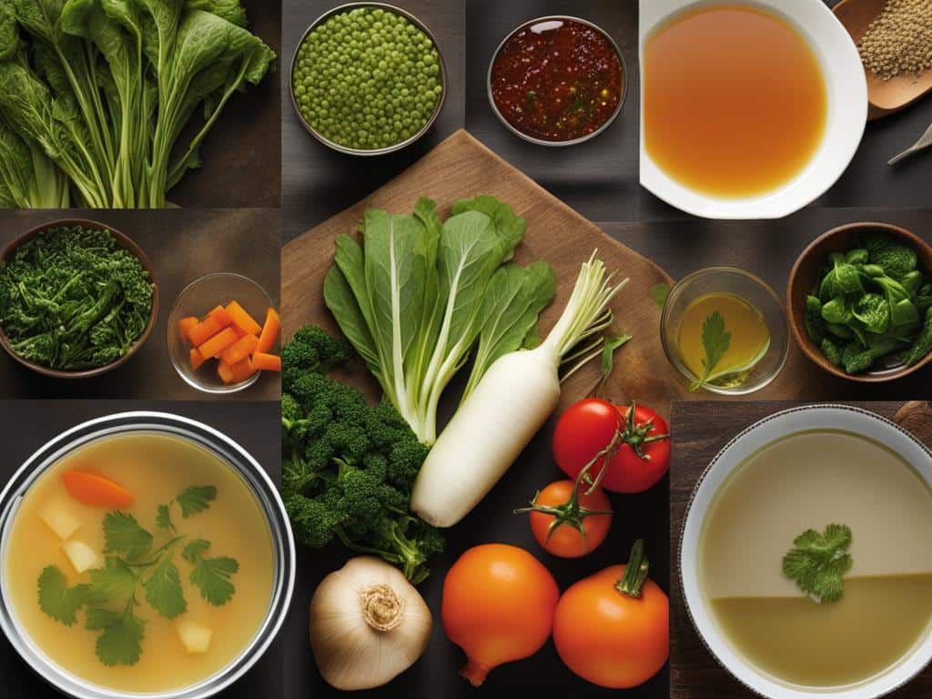 Vegetarische und vegane Ernährung mit Gemüsebrühe