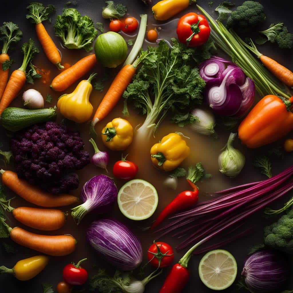 Gemüsebrühe in Gerichten
