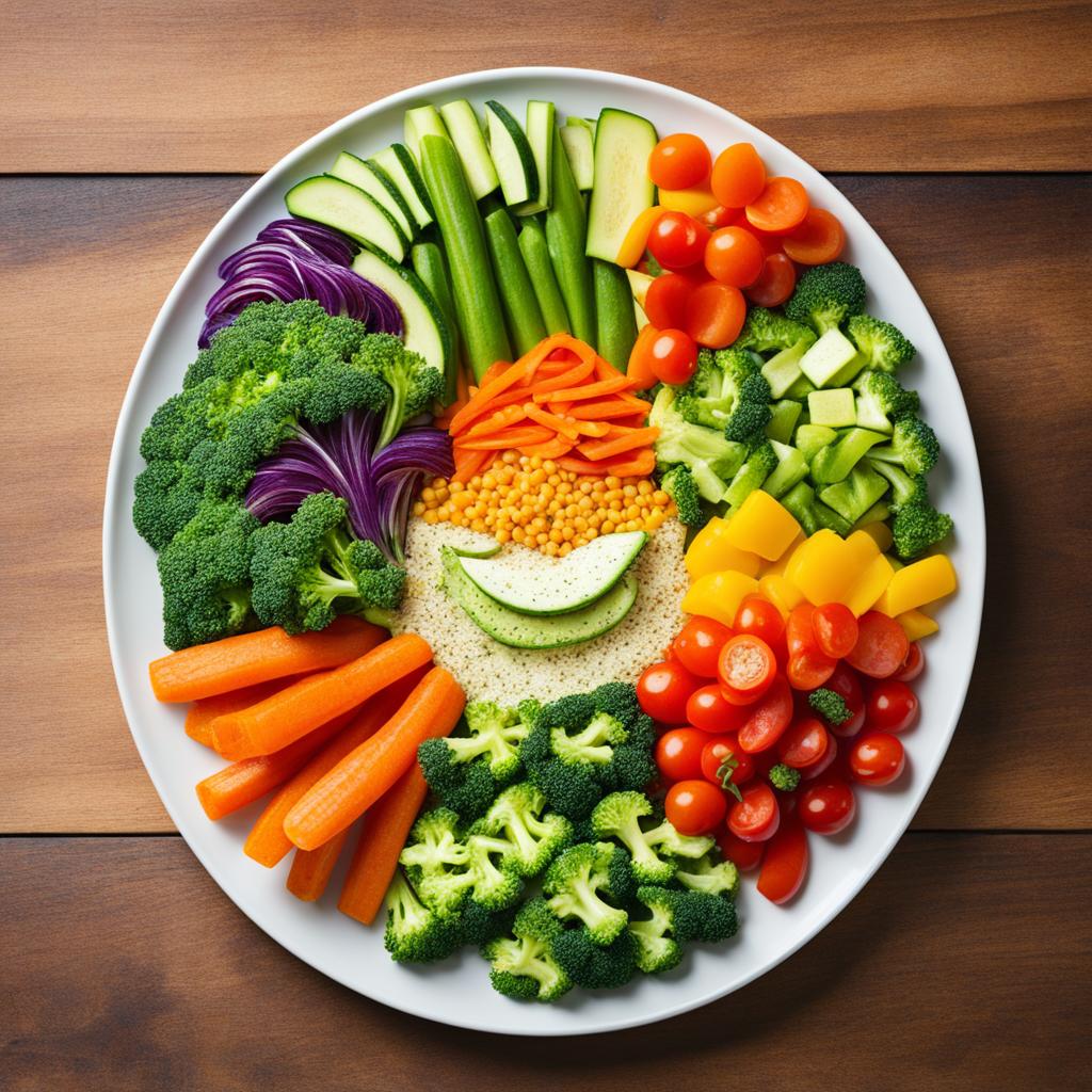 Ausgewogene Ernährung mit Gemüse