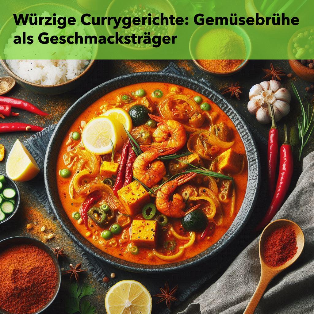 Würzige Currygerichte: Gemüsebrühe als Geschmacksträger