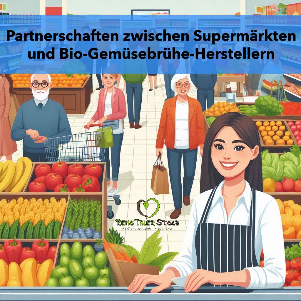 Partnerschaften zwischen Supermärkten und Bio-Gemüsebrühe-Herstellern