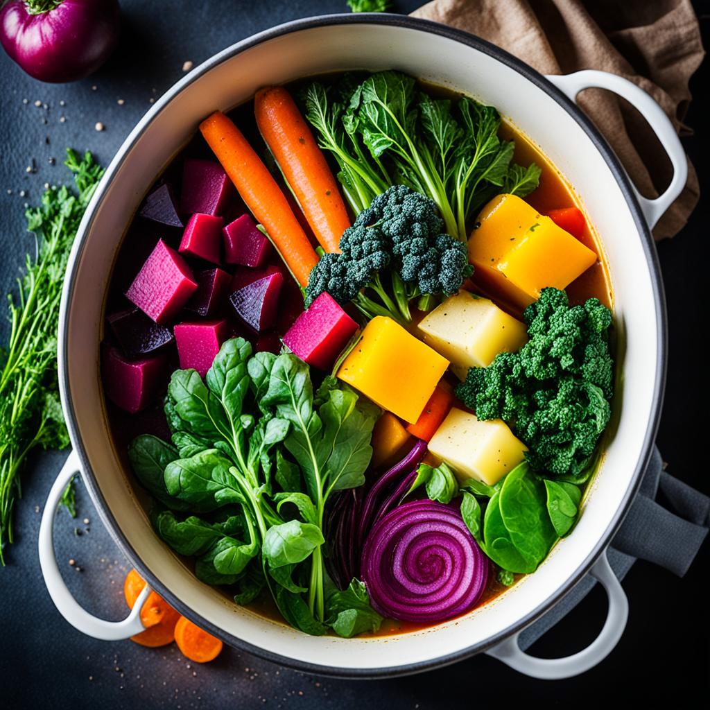 Vegetarische und vegane Gerichte mit Bio-Gemüsebrühe