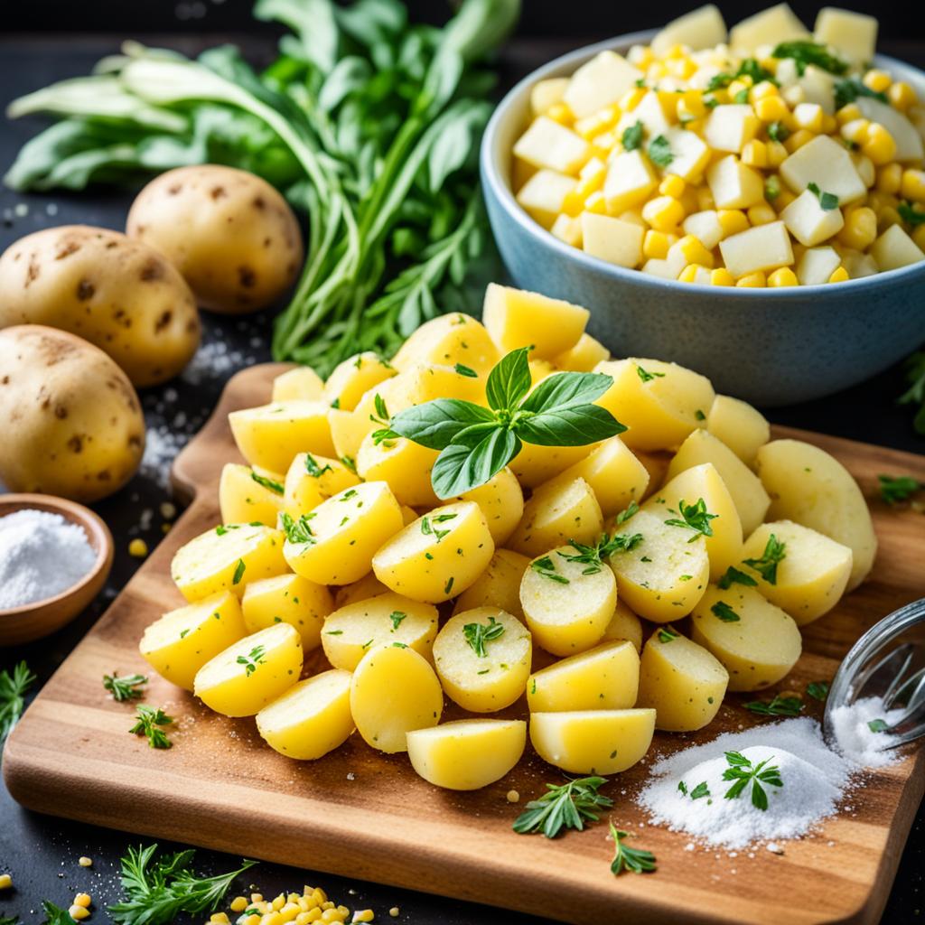 Kartoffelstärke und Maisstärke als vegane Bindemittel