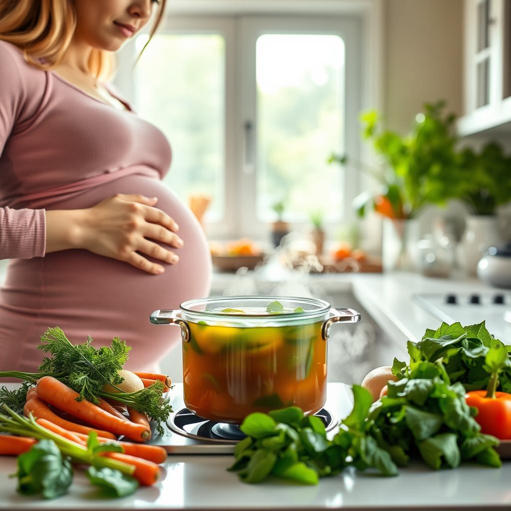 Detox in der Schwangerschaft mit Gemüsebrühe