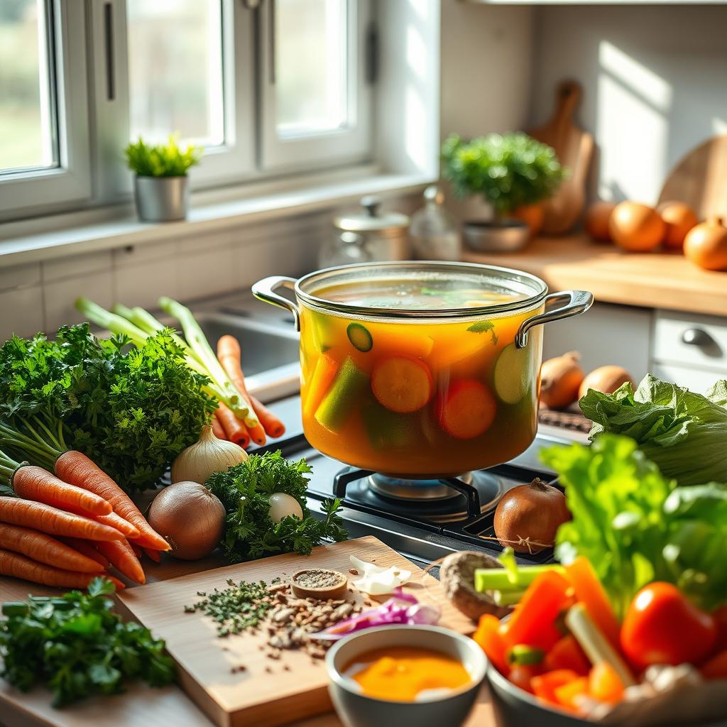 Gemüsebrühe als Teil der Clean-Eating-Bewegung