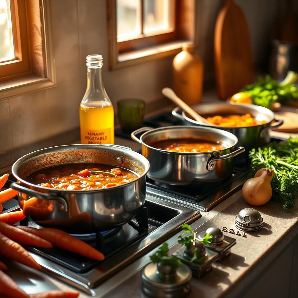 Vegetarische Bratensaucen mit Gemüsebrühe als Geheimzutat