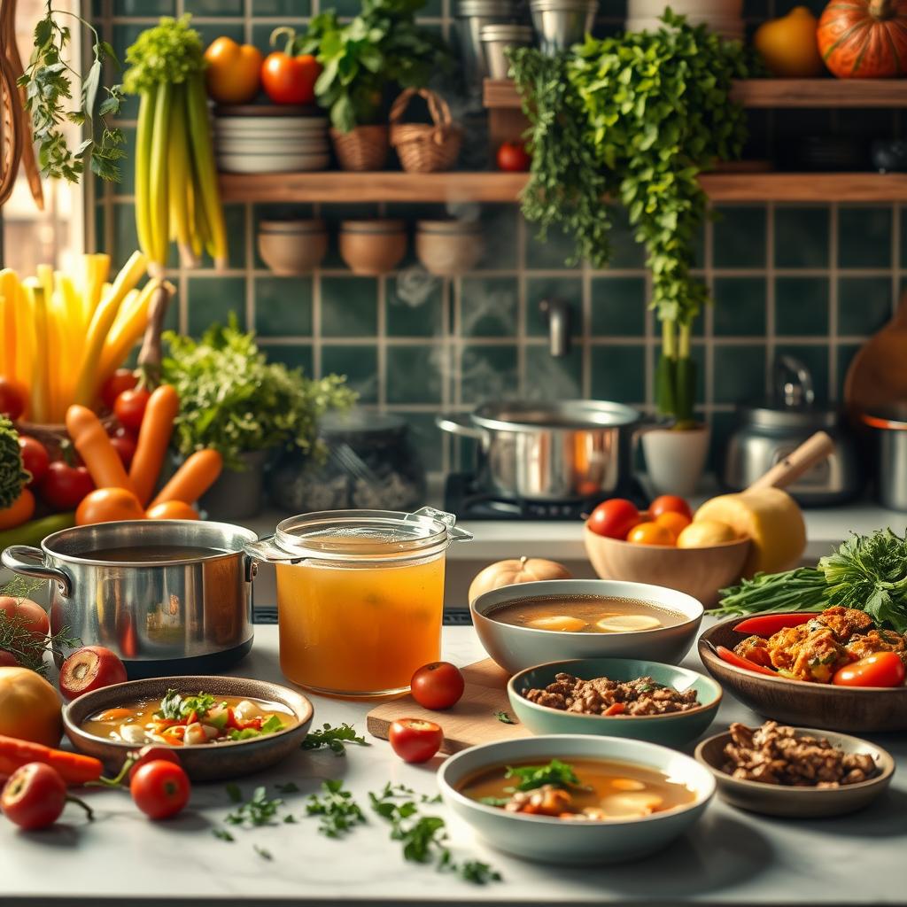 Vielseitigkeit von Gemüsebrühe beim Kochen