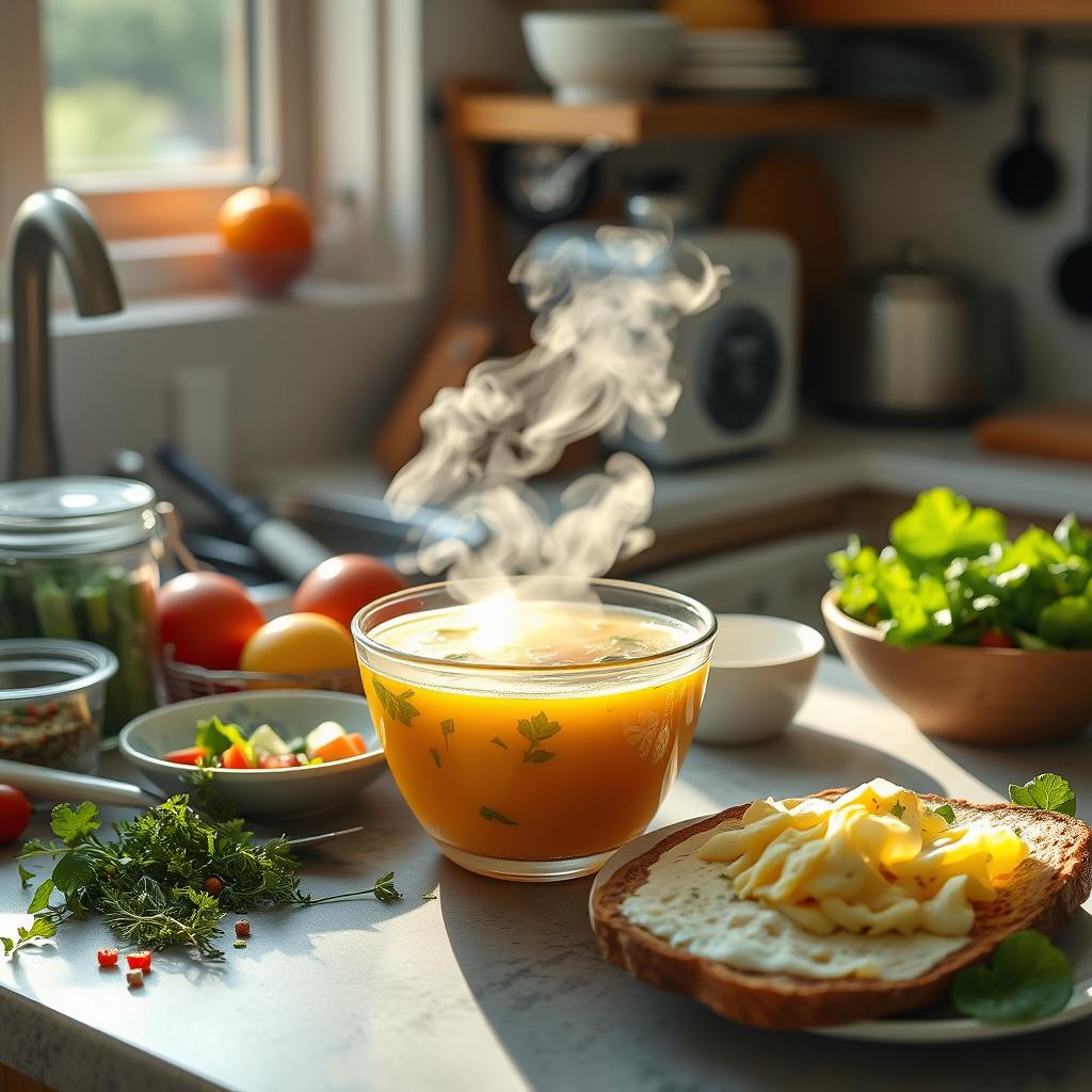 schnell und einfach zubereitet Frühstück